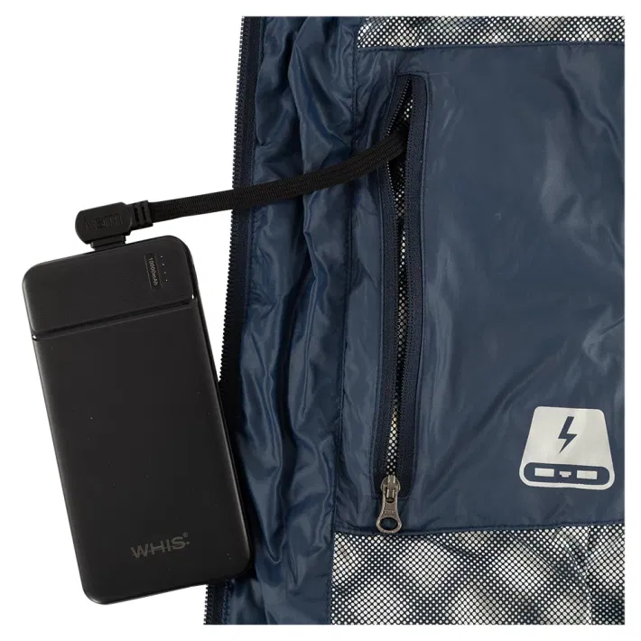 WHIS Bodywarmer Coach met verwarmingselementen