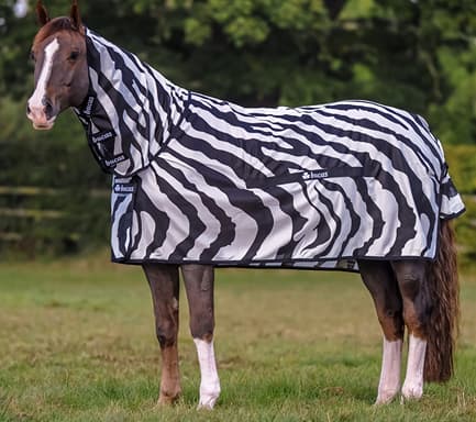 Bucas Buzz-Off Full Neck Zebra