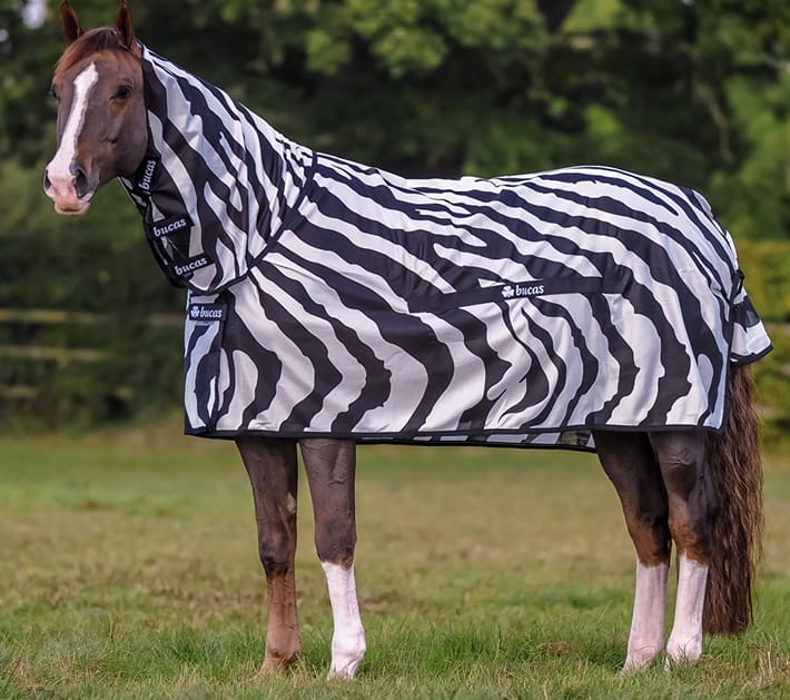 Bucas Buzz-Off Full Neck Zebra