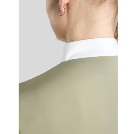 Montar MoZida REFINED Wedstrijdblouse Lasercut Gun Metal Kristallen
