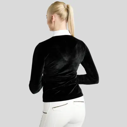Montar MoValerie Velour Wedstrijdblouse Golden Quartz Kristallen