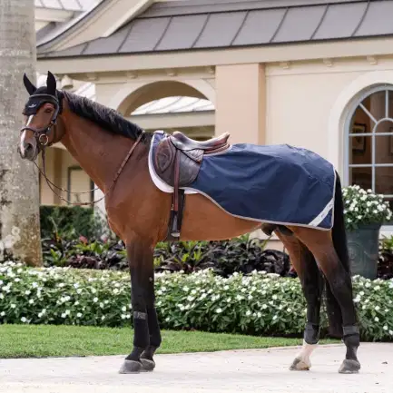 Horseware Amigo Ripstop rijdeken Navy/Titanium Grey