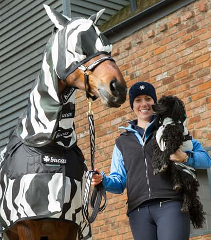 Bucas Buzz-Off Zebra fly mask