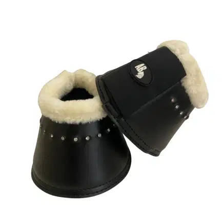 AB springschoenen met synthetisch lamsvel en stenen