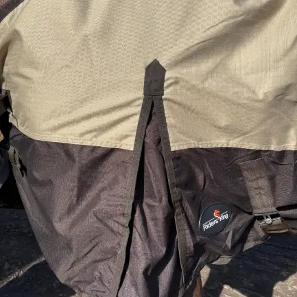 RK regendeken met fleecevoering Beige/Brown