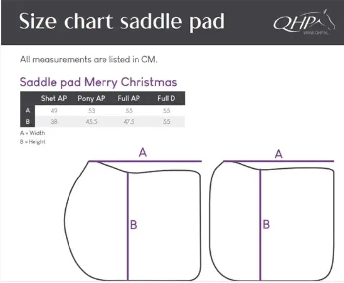 QHP zadeldek Merry Christmas