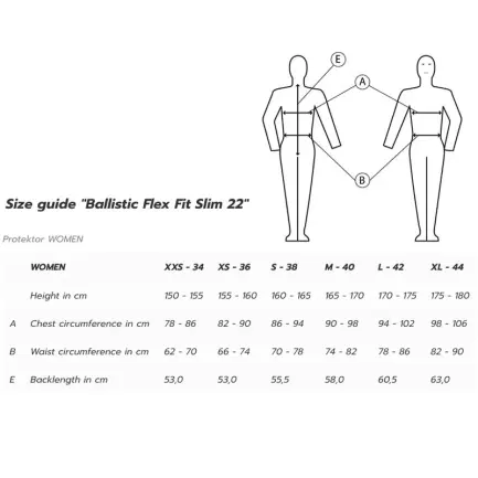 Komperdell Veiligheidsvest Ballistic Flex Fit - Slim
