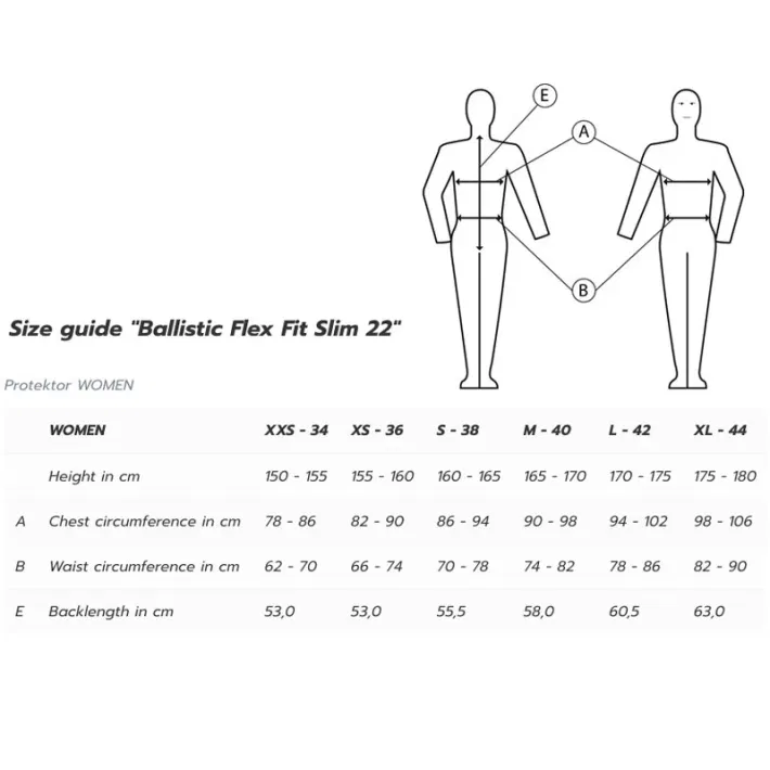 Komperdell Veiligheidsvest Ballistic Flex Fit - Slim