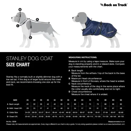 Back on Track Stanley Honden winterdeken 110 gram