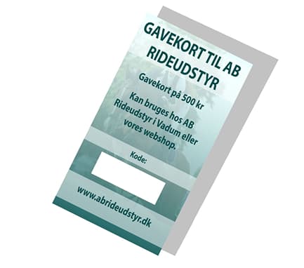 Cadeaubon voor AB Ridutrustning