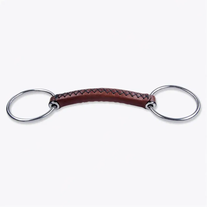 Trust leren losse ring trensbit